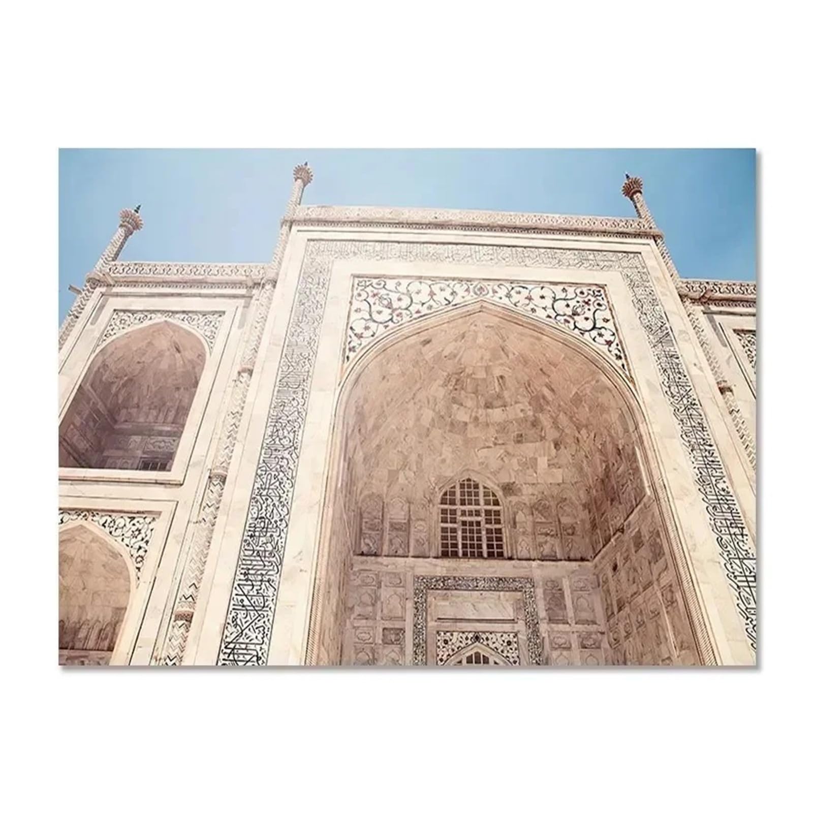 Affiche de paysage de bâtiment islamique imprimée sur toile haut de gamme