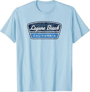 Laguna Beach California Retro Vintage Souvenir Badge T-Shirt