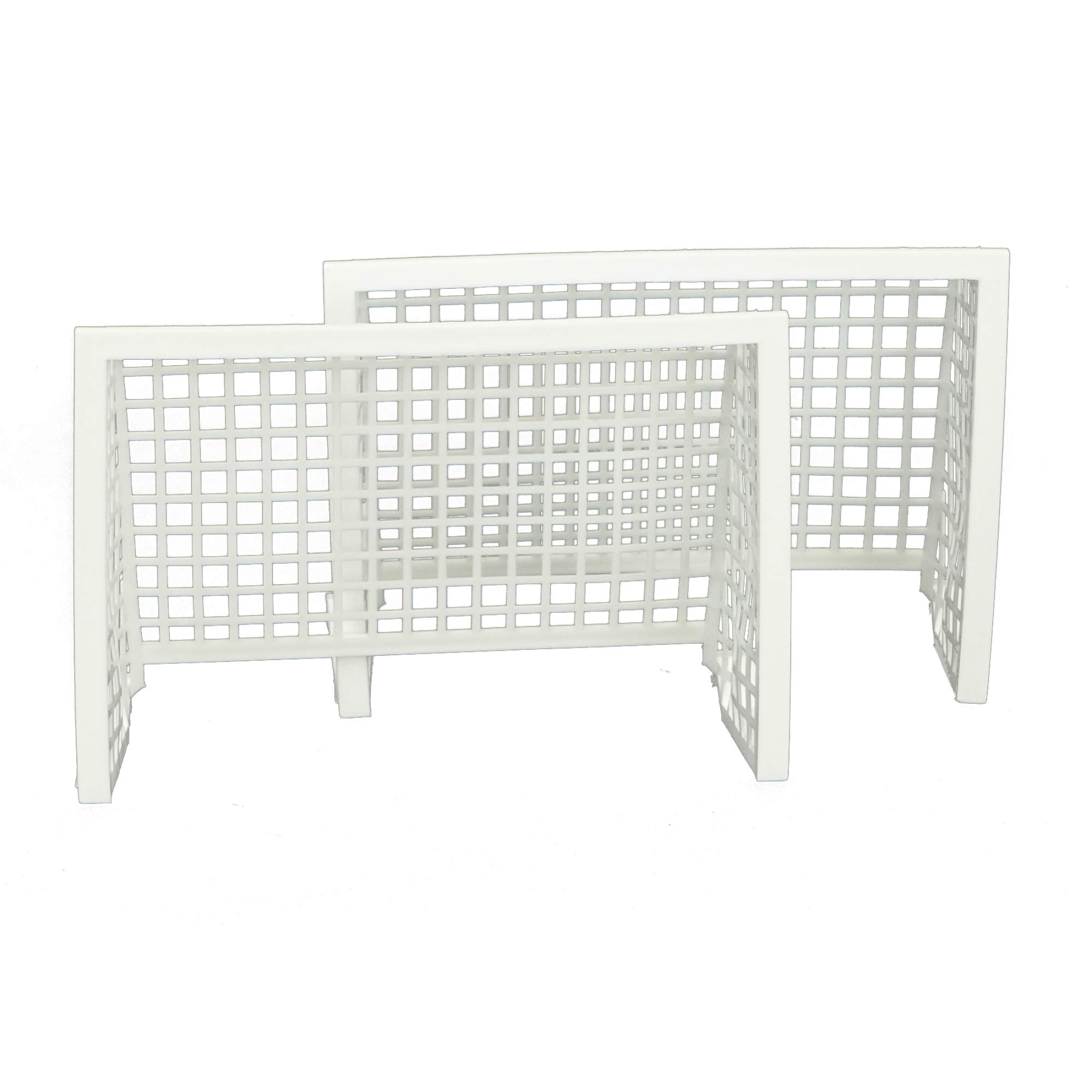 TIPP-KICK Juego de portería de plástico I Juego de 2 Piezas I Accesorios Originales Cada Juego I Repuestos I Blanco