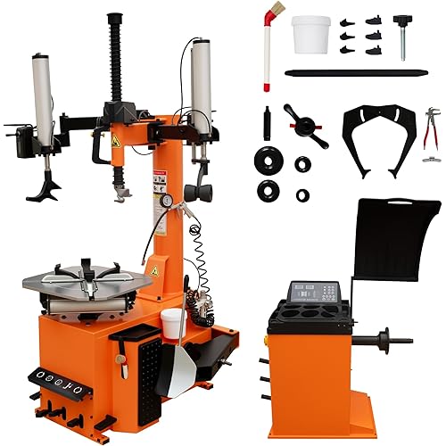 Albott 2.0 HP Tire Changer Machine, Wheel Changer and Balancer Combo for Rims Tire Repair Equipment, 110V Motor, Home Garage & Auto Shop Mounting Tool