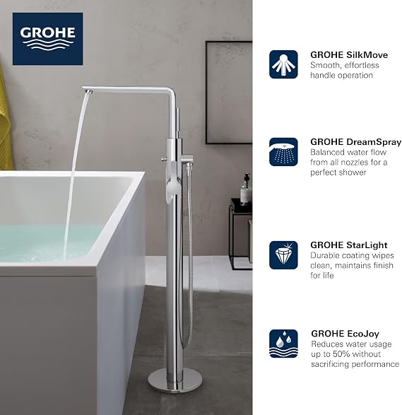 Grohe 23792EN1 Lineare Single-Handle Bathtub Faucet, Brushed Nickel