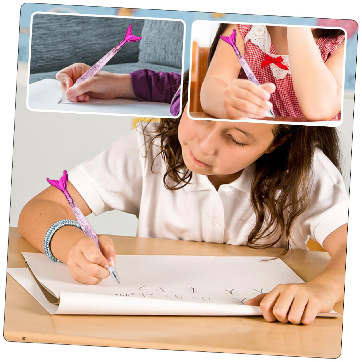 5 Ensembles Stylo Gel Délicat Pour Enfants Stylo À Encre Gel 8 pièces * 5