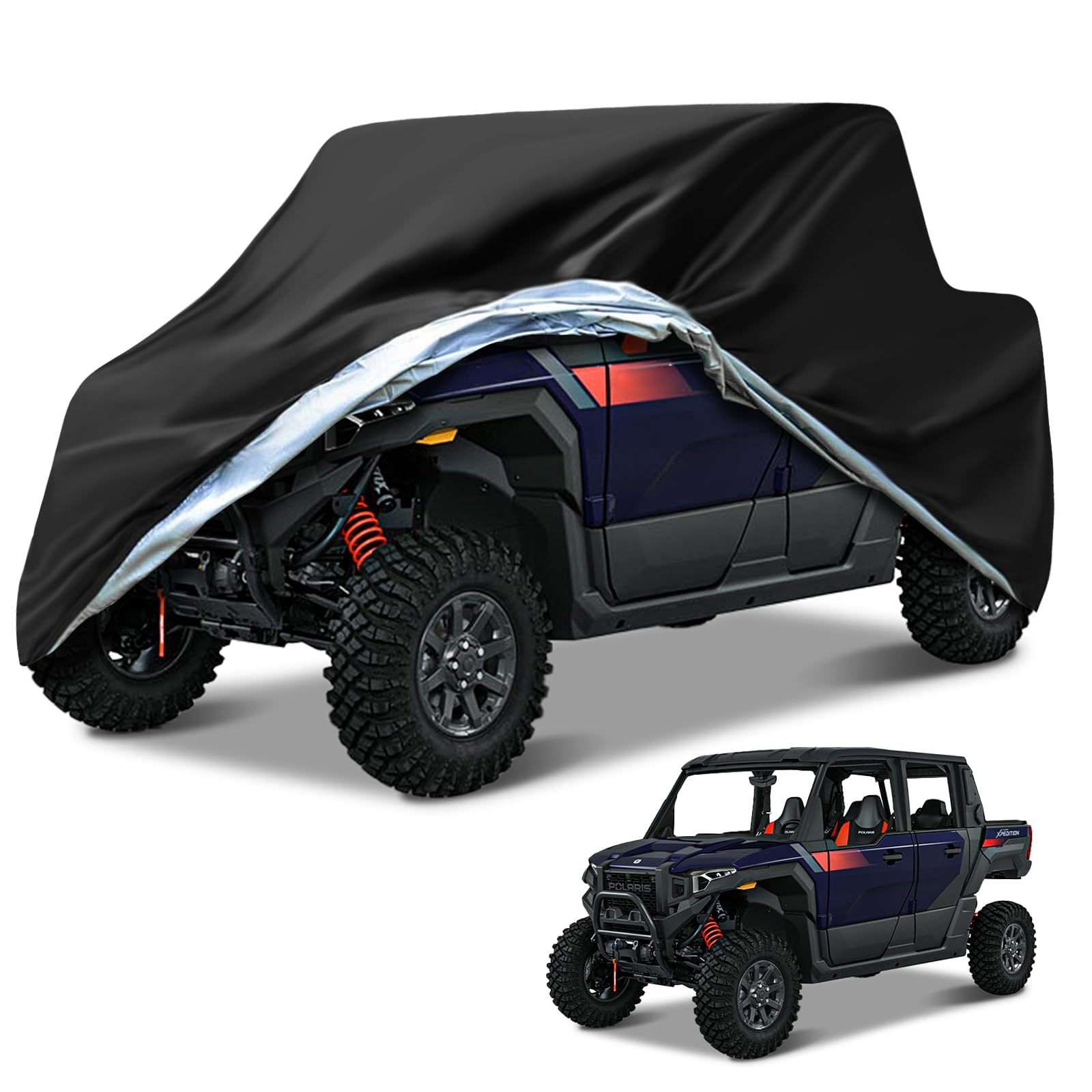 Photo 1 of NEVERLAND UTV Covers Heavy Duty, 300D UTV Cover 4-6 Seater All-Weather Protection, Side by Side Cover Waterproof Outdoor Storage Windproof Compatible with Polaris Ranger Can am Yamaha 157"x 67"x 77"