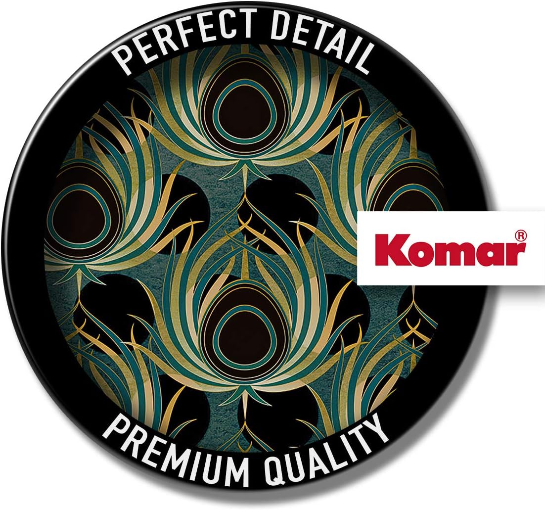 Komar Paon Vert HX4-034 Non-Woven Photo Wallpaper XXL Decoration Art Nouveau Bedroom Living Room Office Hallway Size 200 x 280 cm (Width x Height) Multi-Coloured
