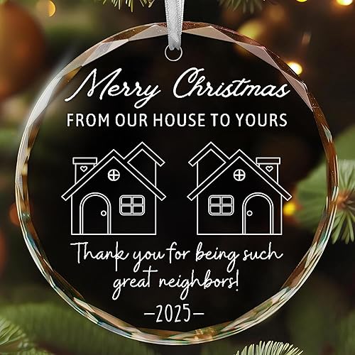 Impresionante adorno para vecinos y amigos, único, el mejor regalo para la temporada de vacaciones, adecuado para expresar agradecimiento, adornos