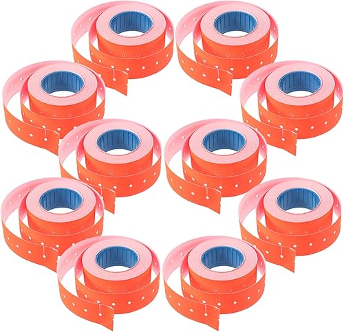 Gadpiparty 1 rollo de etiquetas adhesivas en blanco 6000 pegatinas rojas llanas etiquetas de nombre etiquetas de oficina etiqueta de marca de