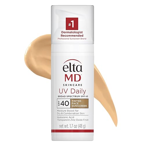Protector solar diario de amplio espectro EltaMD SKINCARE UV SPF 40 con color 17onzas