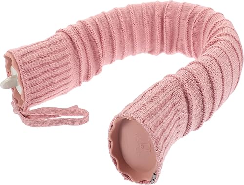 Bolsa de agua caliente para cuello en forma de U con funda extraíble, bolsa de agua segura recargable para alivio de vértebra cervical, lavable,