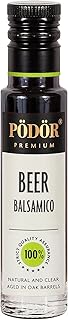 PÖDÖR Premium Beer Balsamico - 3.4 fl. Oz. - 100% Natural, Aged in Oak Barrels, Fermented, Unfiltered, Vegan, Non-GMO in Glass Bottle
