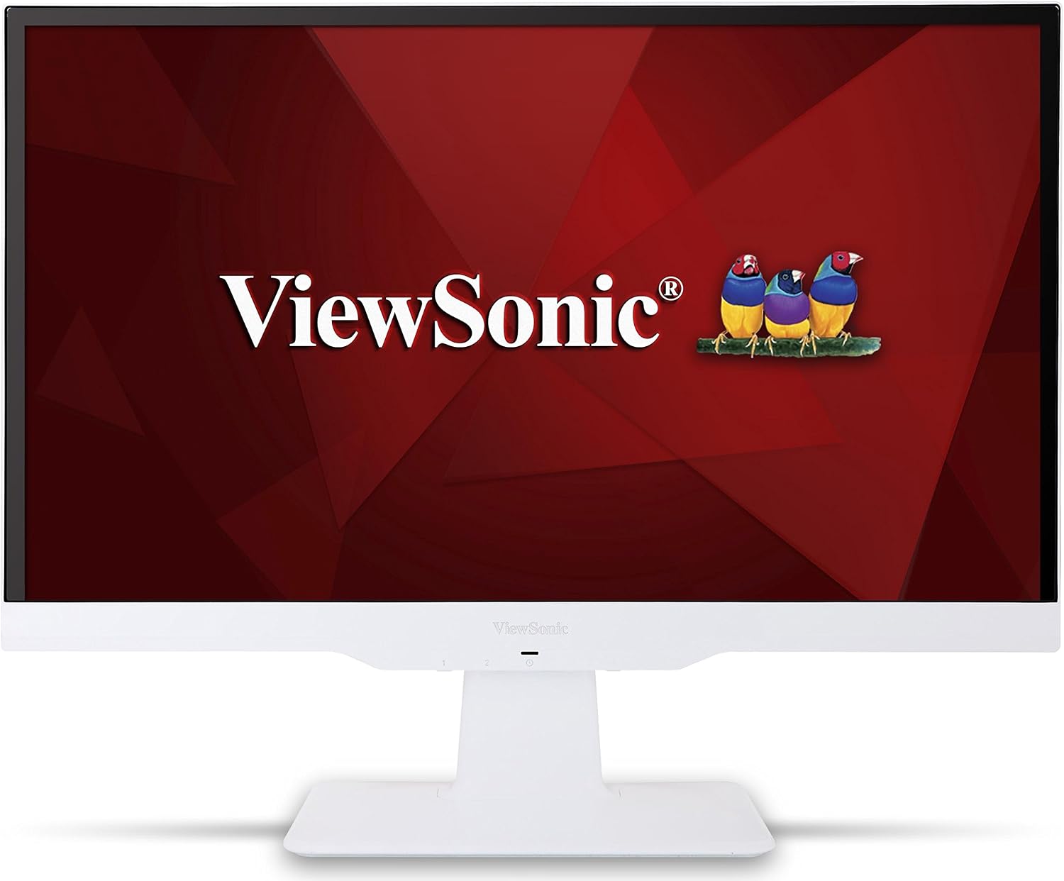 ViewSonic VX2263smhl-w 22-Inch SuperClear IPS LED Monitor (Frameless Design, Full HD 1080p, 50M:1 DCR, 2x HDMI/VGA), White