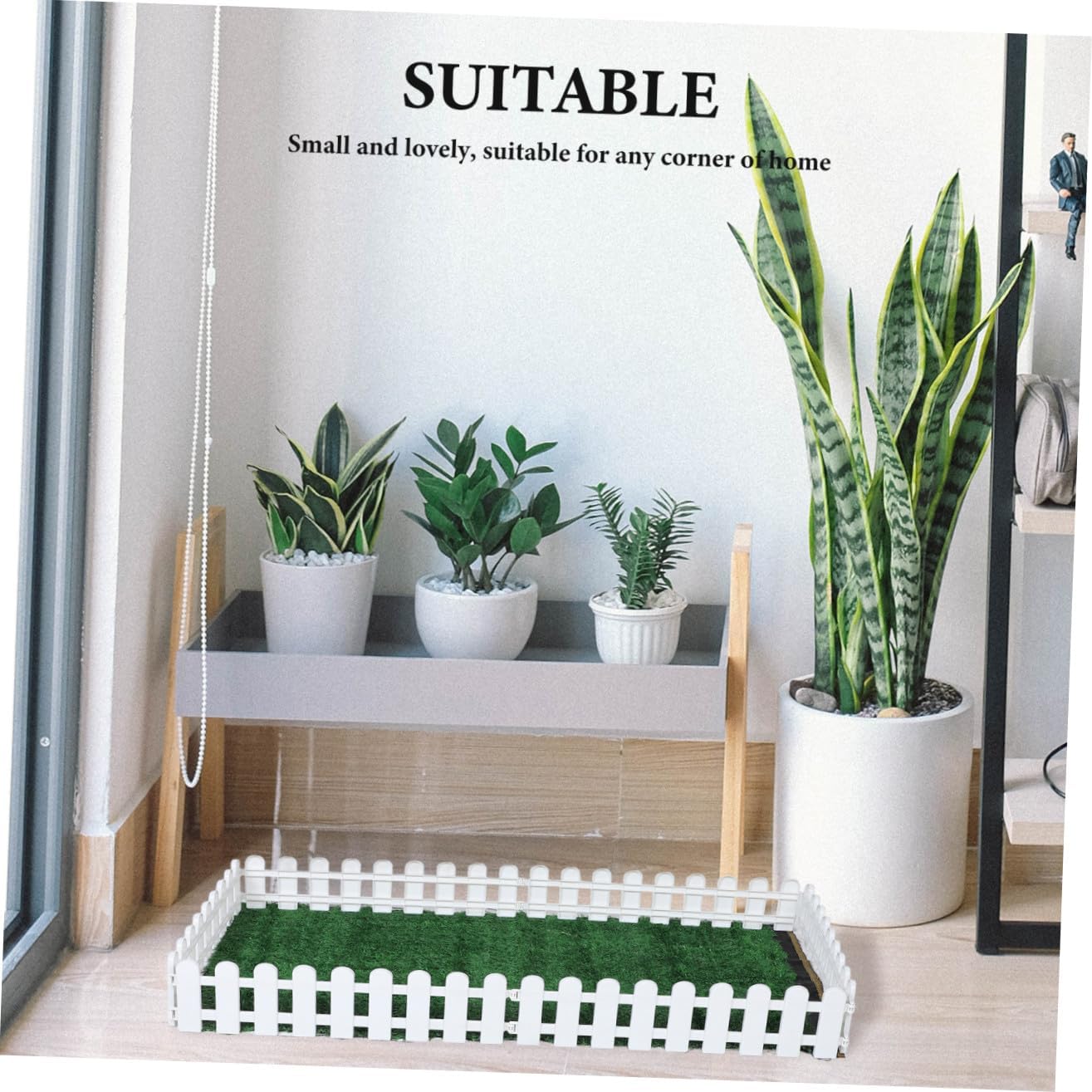 DECHOUS Miniature Garden Fence Decorative Edging for Plants Dollhouse and Outdoor Decor Realistic Farm Scene Accessories for Mini Gardens and Bonsai