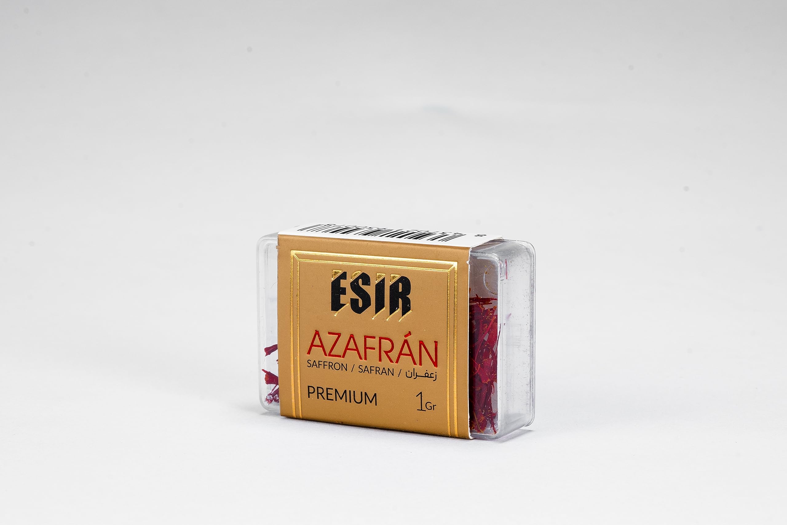 Esir Fils de Safran Premium, Pistils de Safran 100% Pur Naturel | Goût Délicat et Couleur Vibrante | 1g- Paquet de 24|
