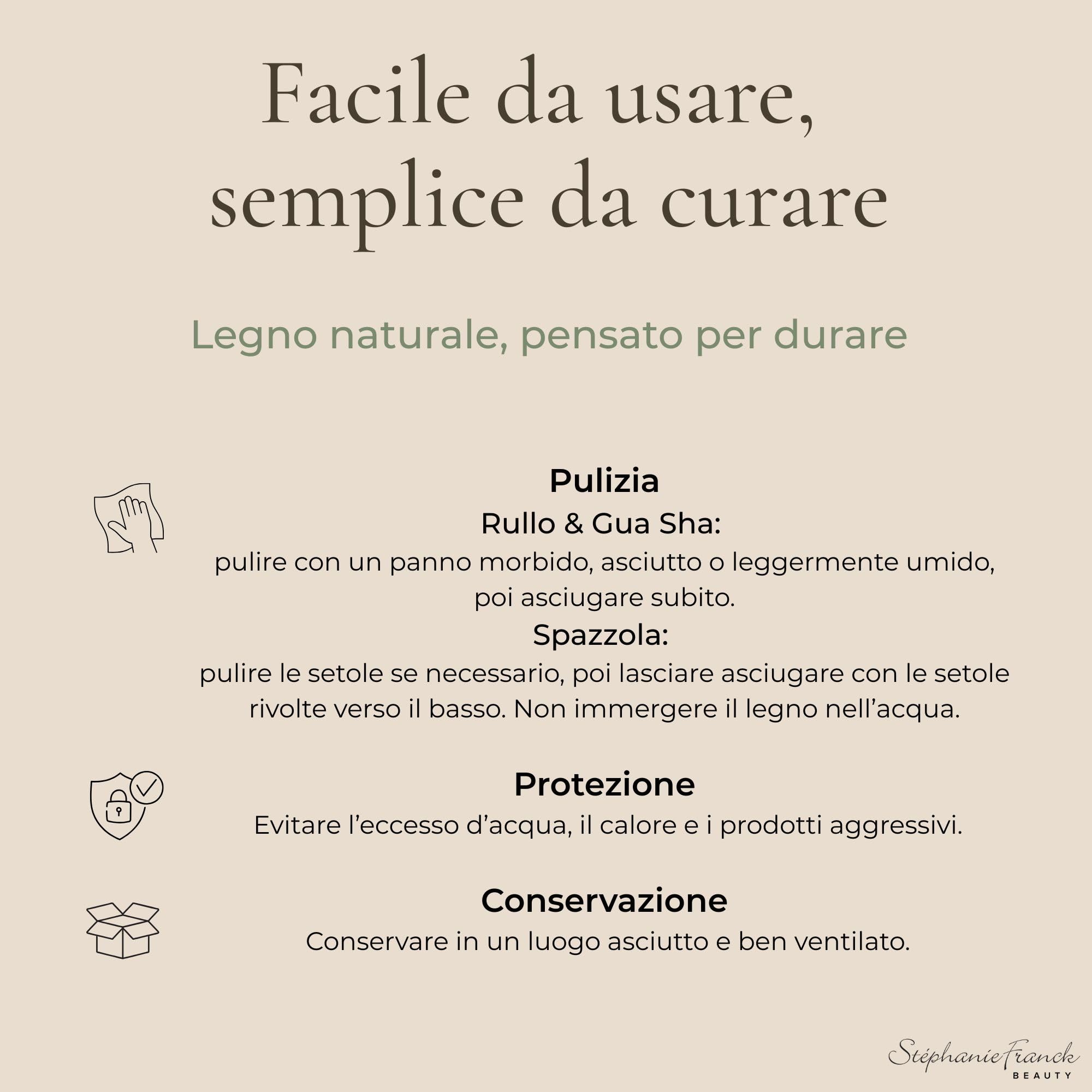Set Maderoterapia in Legno, 3 Accessori Massaggio Corpo con Rullo, Gua Sha Corpo e Spazzola a Secco, per Gambe, Cosce, Addome, Braccia, Regalo Donna