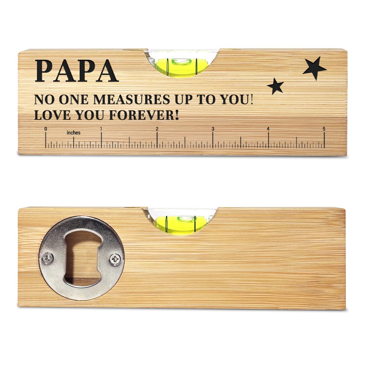 Father's Day Gifts - Wooden Spirit Level for Dad -1