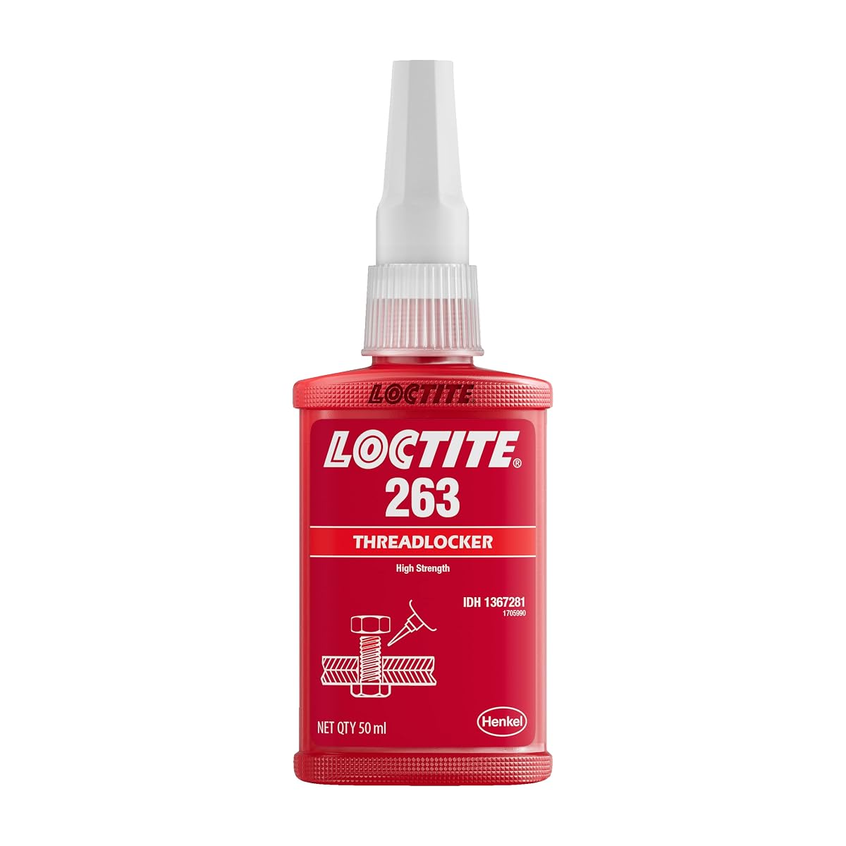 Loctite 263 High Strength Threadlocker 50 ml | Red Anaerobic Thread Locking