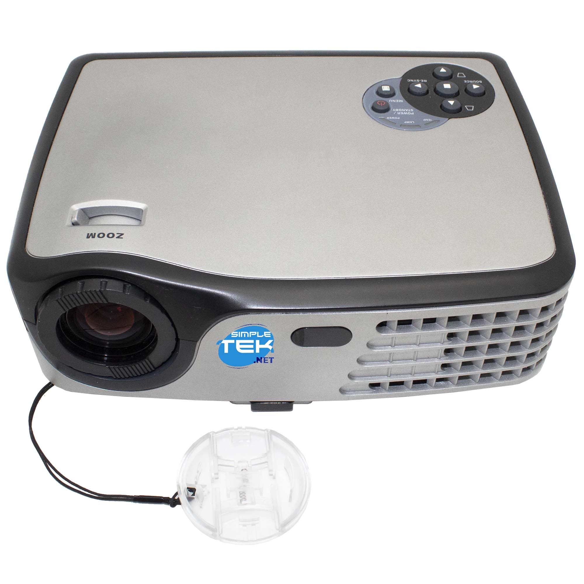 SIMPLETEK - EP729 Mini Proiettore DLP VGA RCA Videoproiettore Ultraportatile (Ricondizionato)