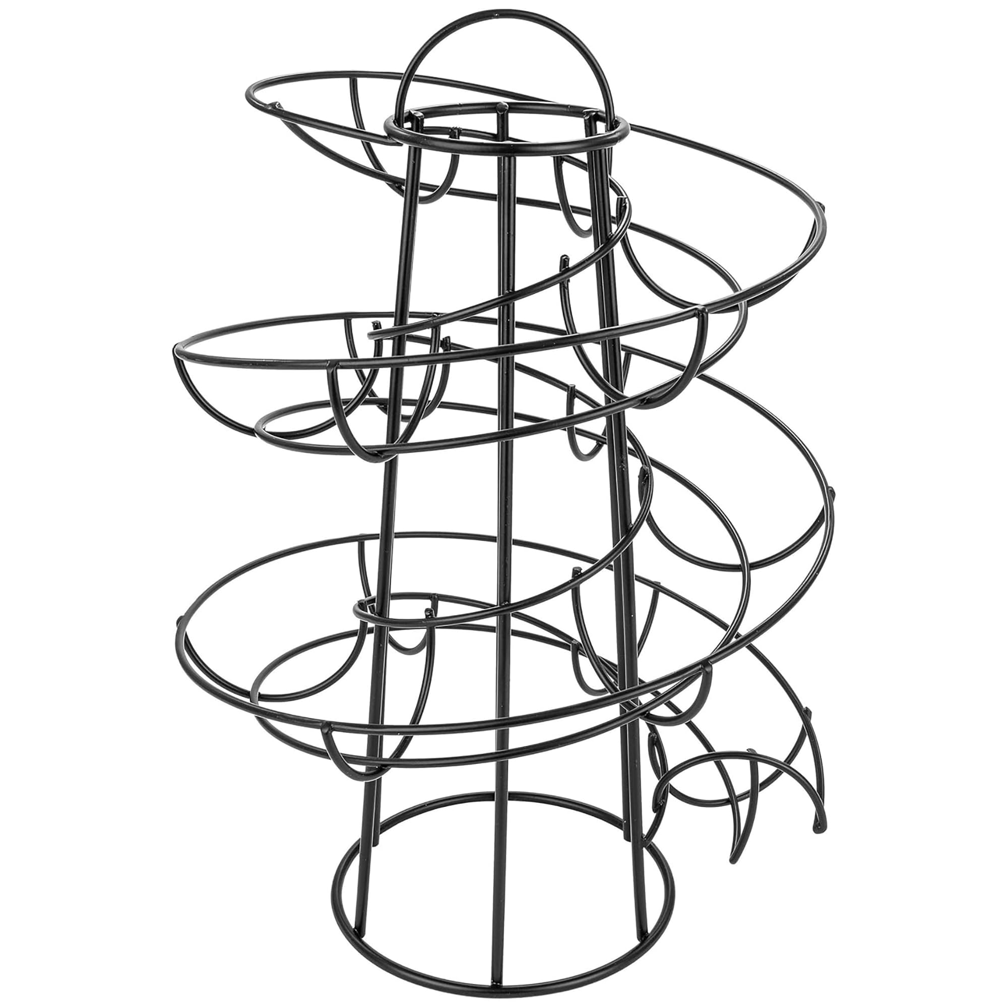 Southern Homewares Egg Skelter Deluxe Modern Spiraling Dispenser Rack - Black, Space-Saving, Durable Storage Solution for Eggs, One Size