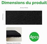 Aihoom 4pcs Filtro Carbonio Filtri Per Odore Di Carbonio, Odor-Resistant, Charcoal Filters for Litter, Compatibile con Compost Bins, Easy to Replace - 2