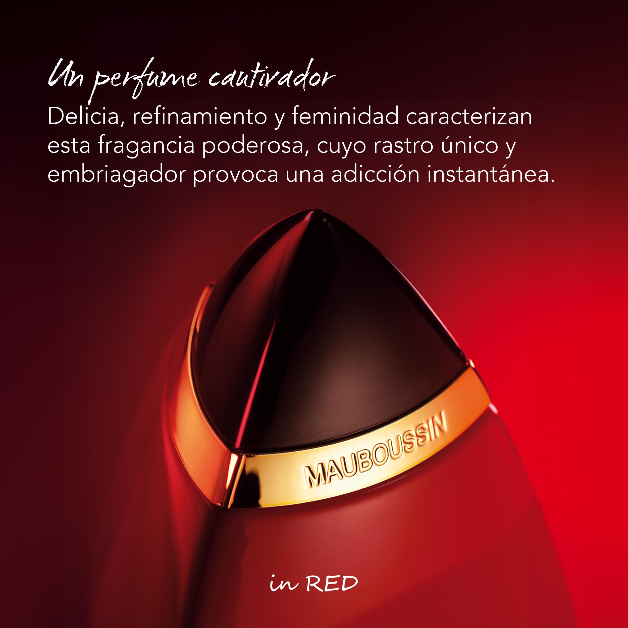 Mauboussin - In Red - Eau de Parfum para Mujer - Aroma Floral, Amaderado & Oriental - 100ml