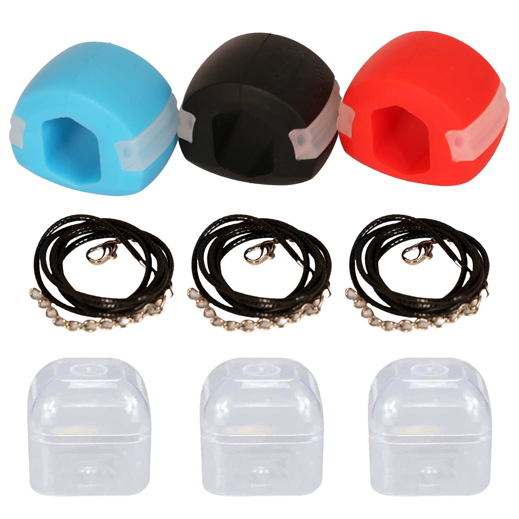 Jawline Exerciser for Men & Women – Double Chin Reducer, Neck Trainer & Face Sculpting Tool with Adjustable Resistance. Tone Face & Neck, Sculpt Jawline, and Enhance Your Profile. (Multicolor)