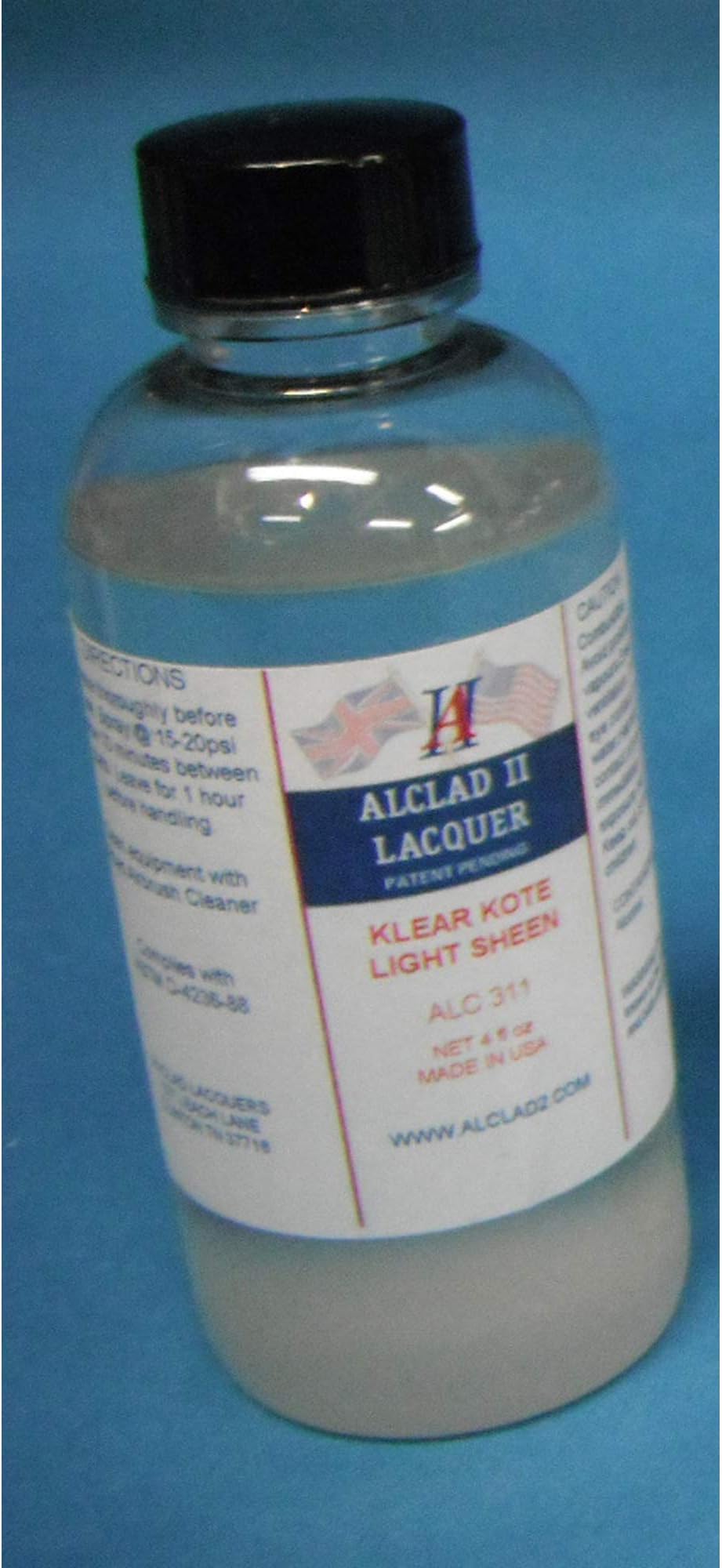Alclad II Lacquers Klear Kote Light Sheen 4oz, ALC311