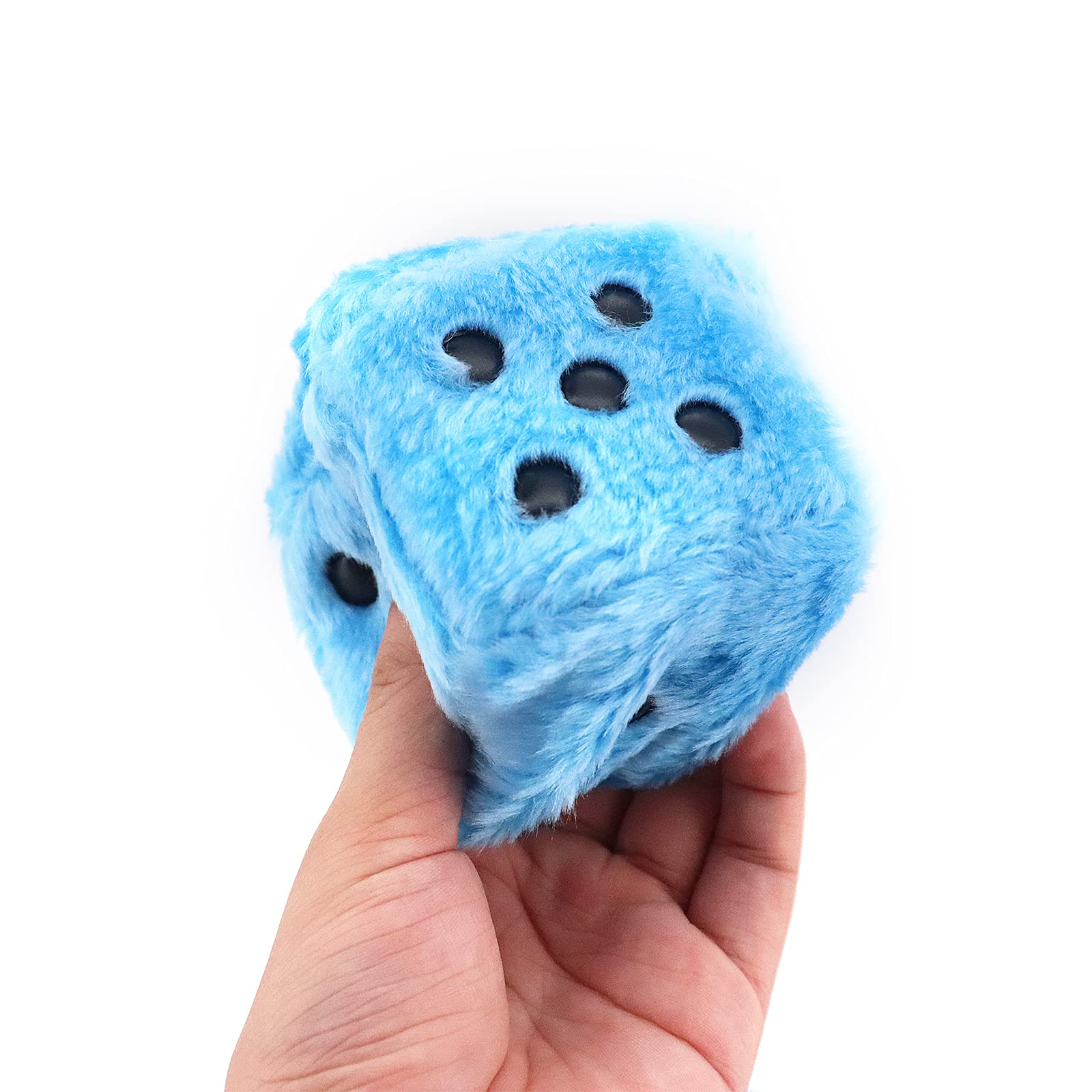 Dadi Peluche Per Auto ShawFly - Coppia Soffice Blu Da Appendere Allo Specchietto - Foto 7