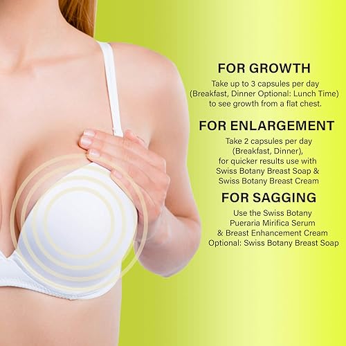 Miniatura 3 de Píldoras orgánicas de Pueraria Mirifica para mejorar los senos para mujeres, cápsula de ampliación de senos para elasticidad, firmeza y suavidad,