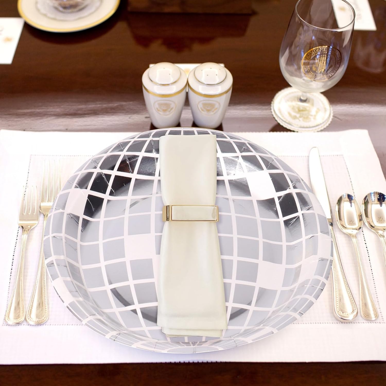 175Pcs 70s Disco Party Supplies - Disco Plates, Napkins, Paper Cups, Knife and Fork - Decorations for Wedding, Birthday, Picnic, Bachelorette Party (Silver) - Image 7