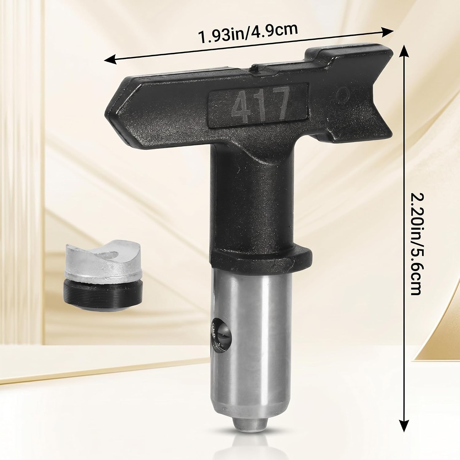 Reversible Tungsten Steel Paint Nozzle, Airless Paint Spray Tip Airless Spraying Machine Accessories (417)
