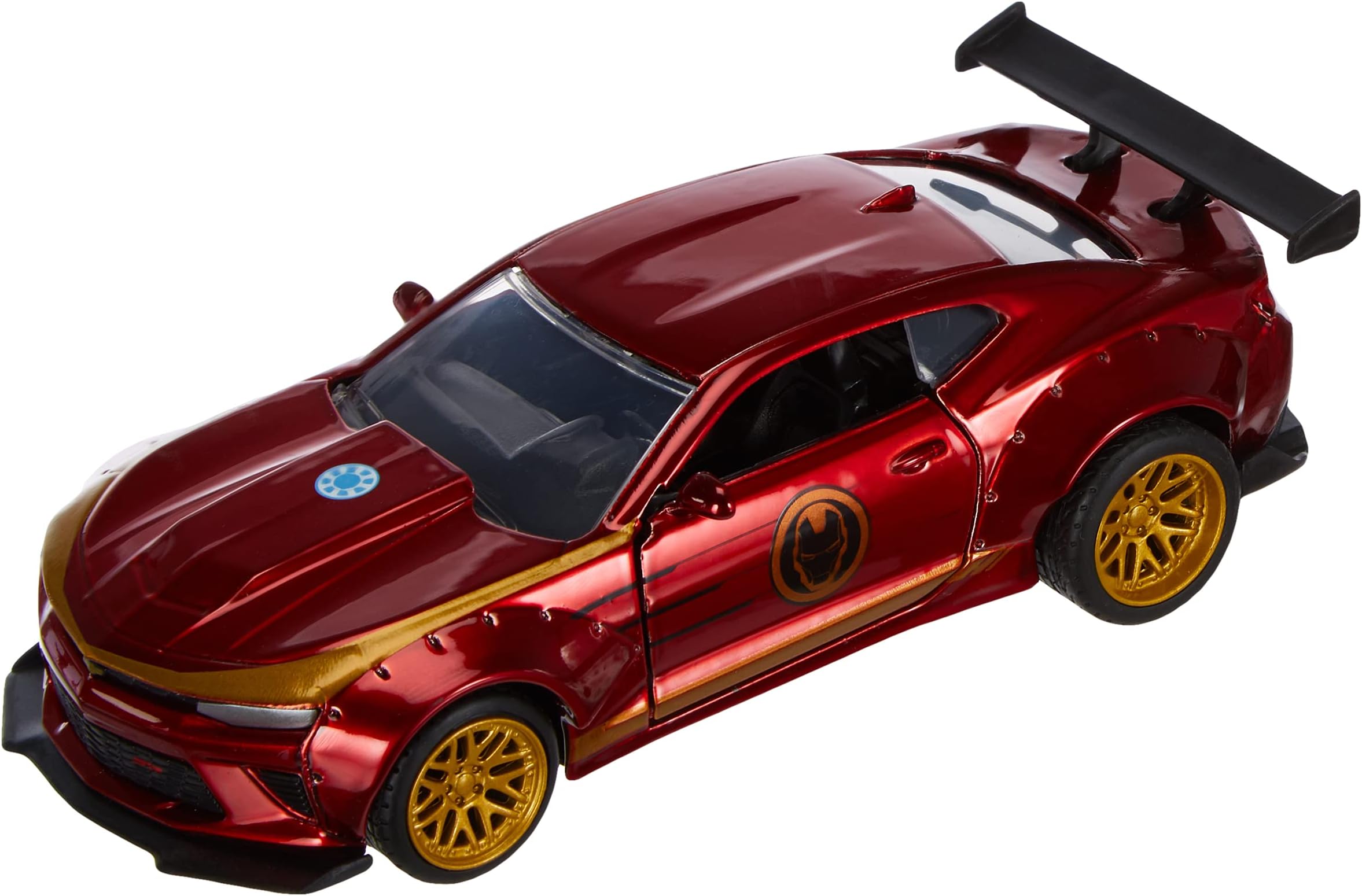 Toys Marvel Iron Man 2016 Chevy Camaro SS 1:32 Scale Die-cast Toy Car with Opening Doors Rubber Tyres Red