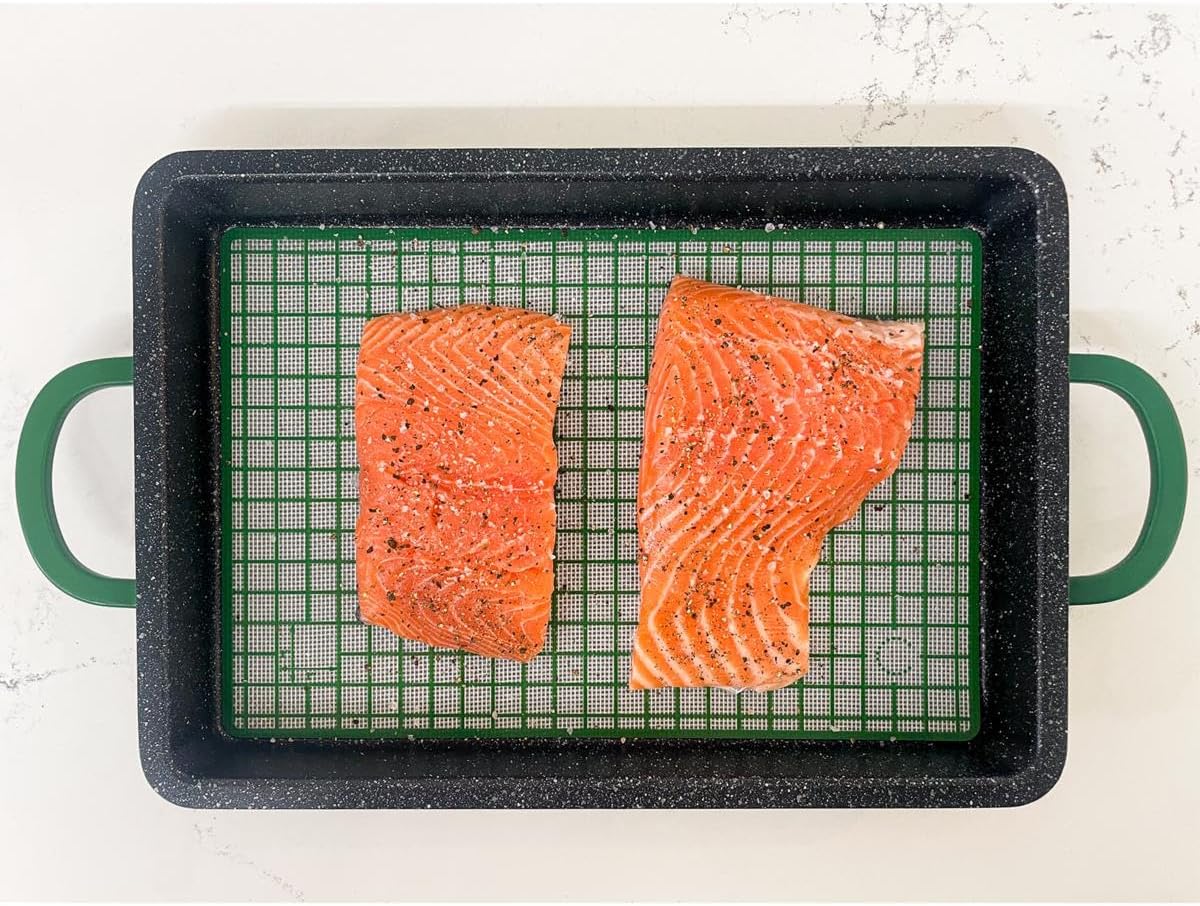 Curtis Stone Silicone Workstation Mat with measurement grid.