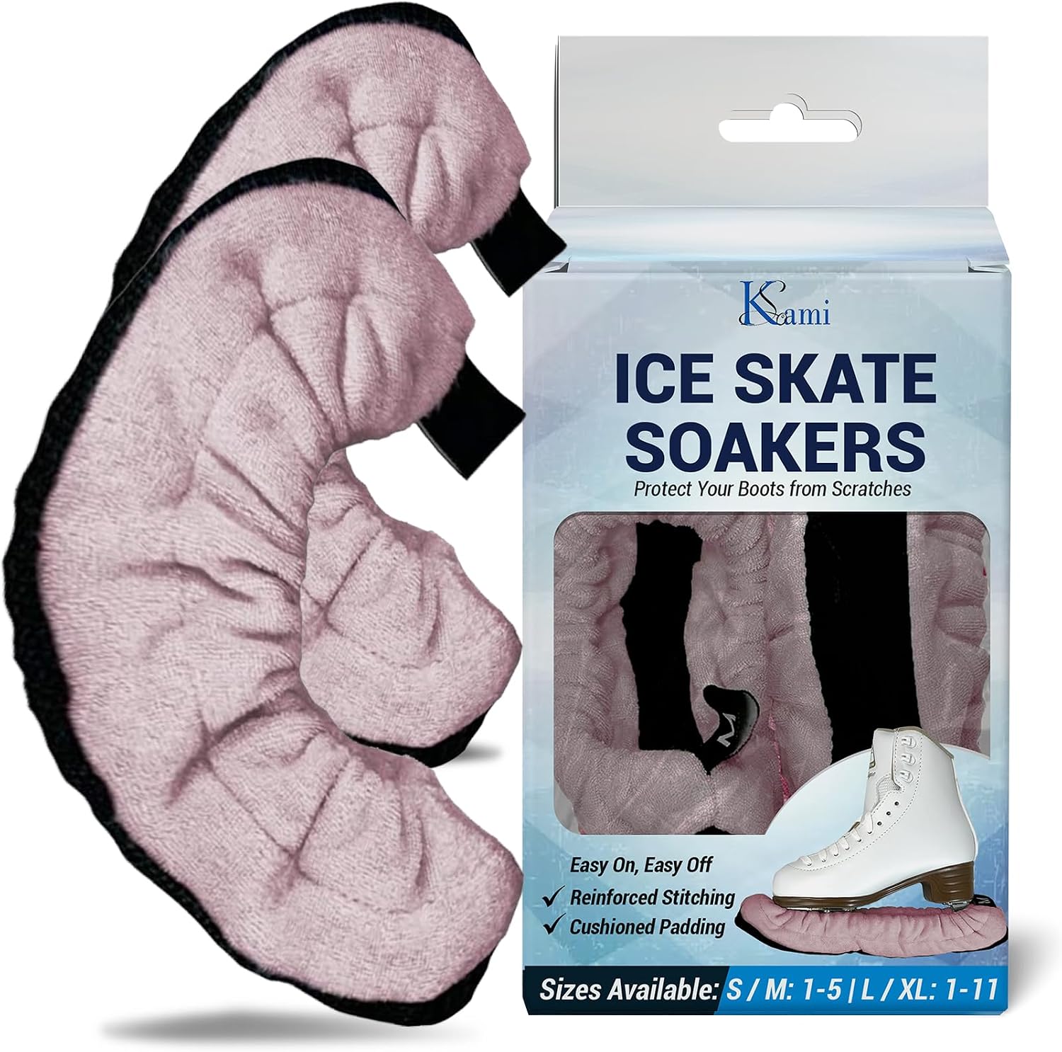 Kami-So Ice Skate Soakers | Durable Blade Protection | Lightweight Ice Skates Covers | Prevents Nicks & Scratches