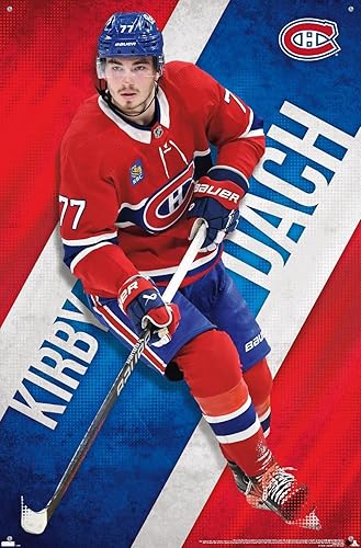 Miniatura 4 de Trends International NHL Montreal Canadiens - Póster de pared de Kirby Dach 23, 22.37 x 34.00 pulgadas, paquete de póster y alfiler