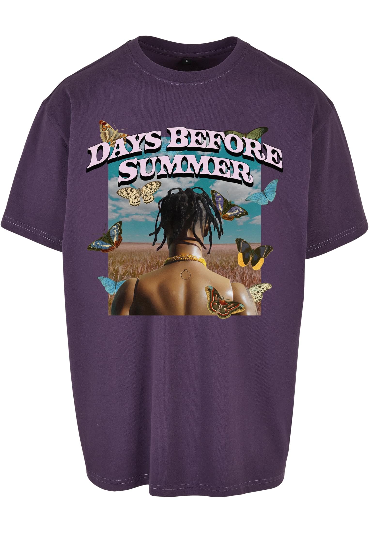 Mister Tee Men's Violet Oversized T-Shirt Days Before Summer