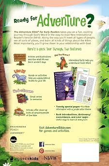 NIrV, Adventure Bible for Early Readers, Leathersoft, Coral, Full Color
