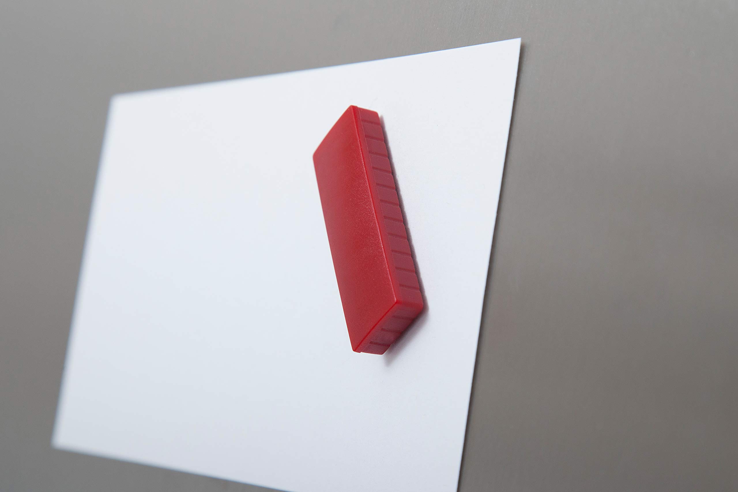 MAUL Magnesy MAULsolid 54 X 19 Mm (10 Sztuk) Mini Magnesy z Tworzywa Sztucznego O Wysokiej Przyczepności Silne Magnesy na Tablicę Suchościeralną i Tablicę Magnetyczną Idealne do Biura, Biura