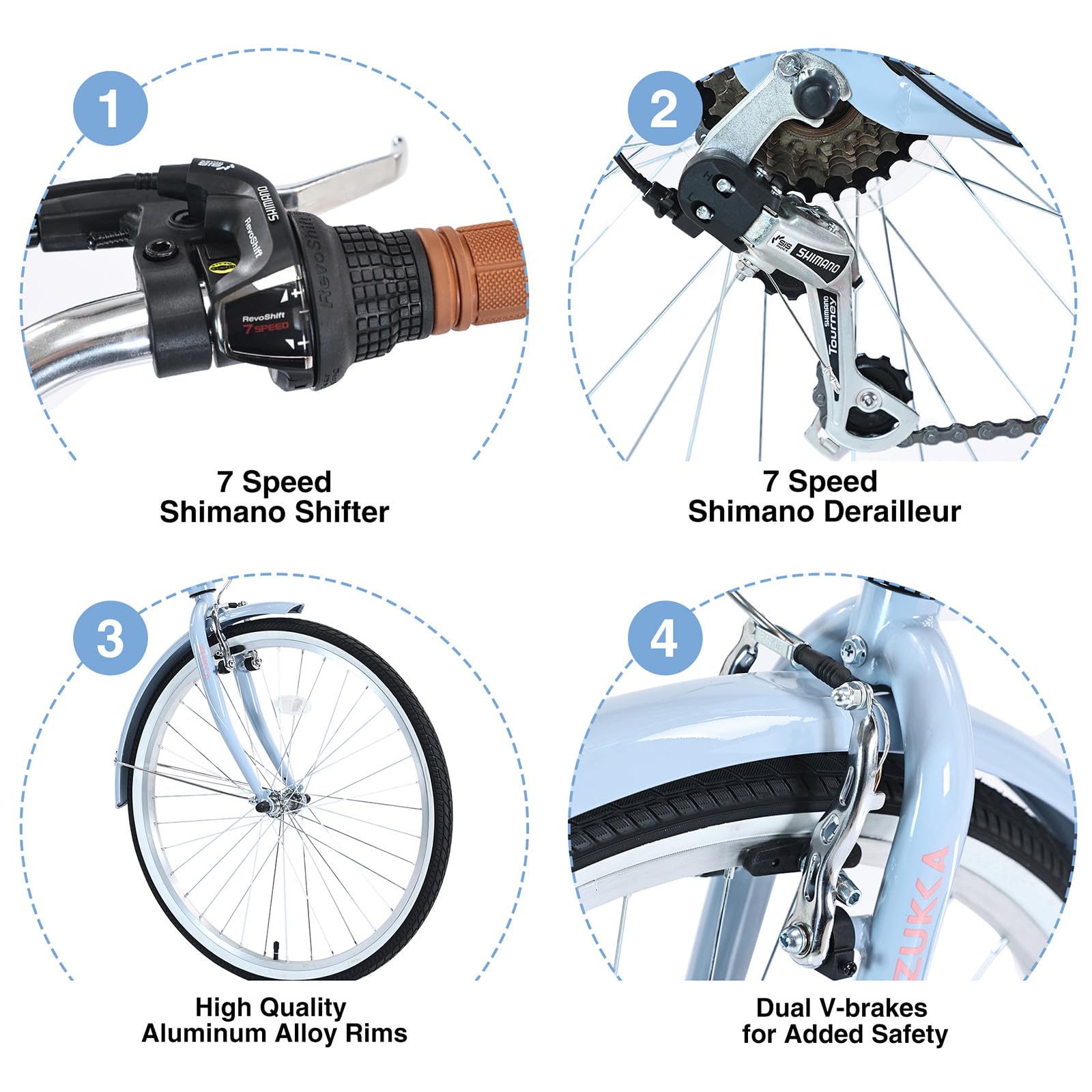 Women's Beach Cruiser 700c Bikes For Women 26 Inch Womens Bike