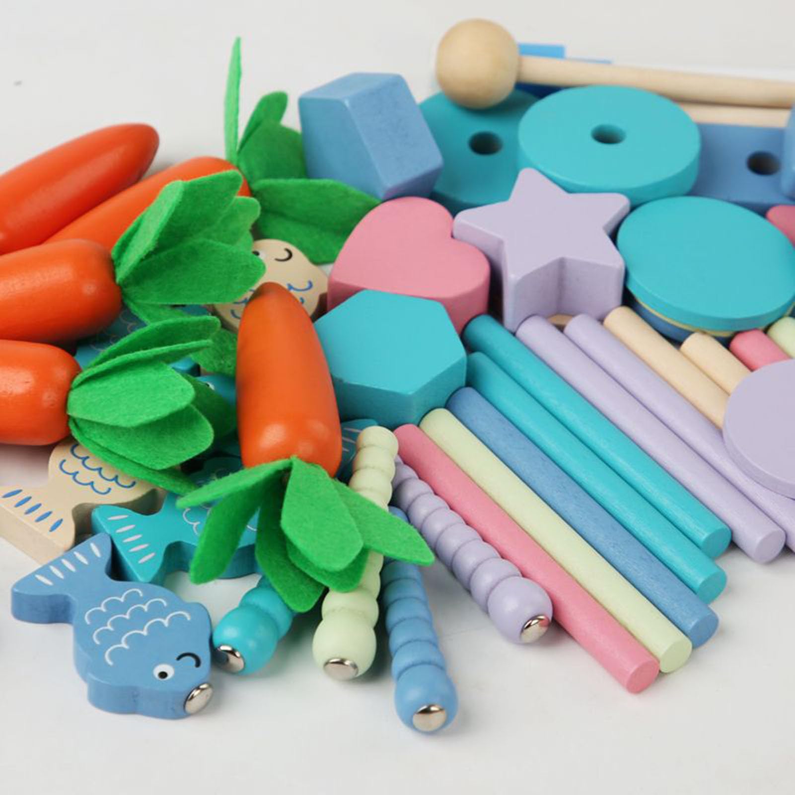 Cubo attività in Legno Multi-Funzionale Montessori, Giocattolo Educativo per Le Abilità Motorie Fini dei Bambini