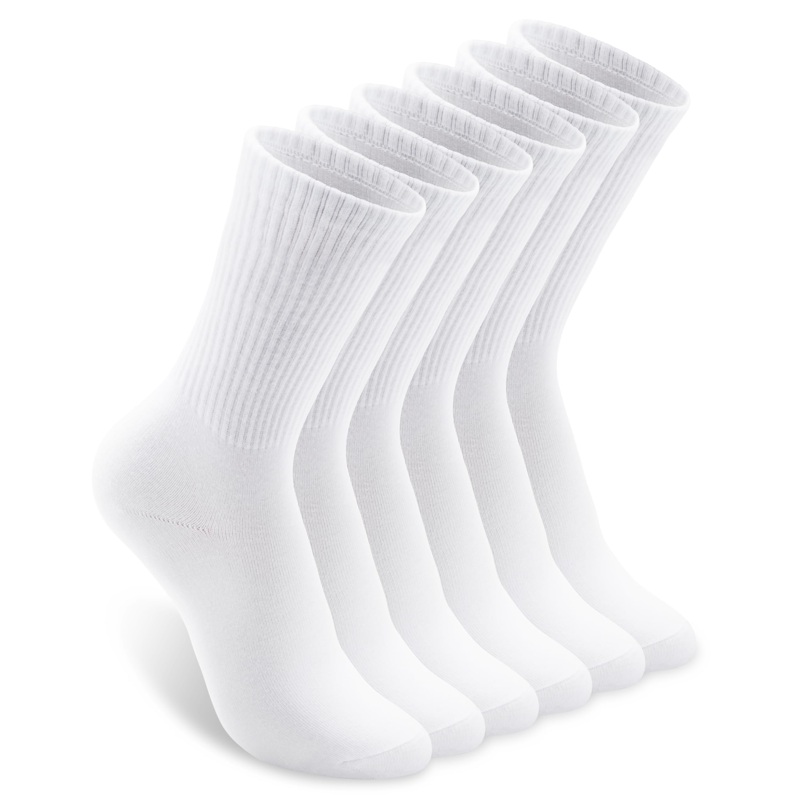 GenericSocks, pure white, casual cotton socks, sports socks, white, classic, versatile, men's and women's 5-pair set