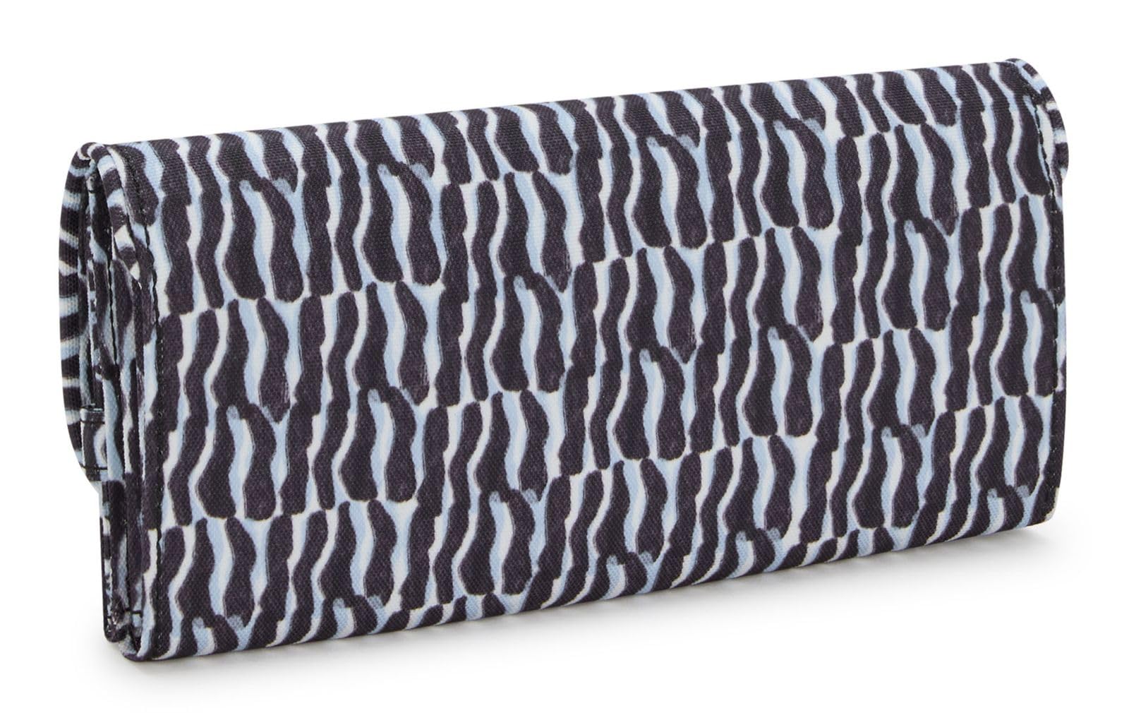 Kipling Money Land, Billetera Grande, Azul (Holiday Waves)