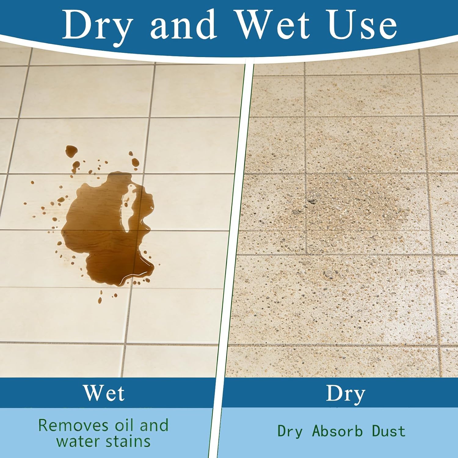 4Pcs Large 48 Inch Commercial Microfiber Mop Pad – Heavy Duty Flat Wet/Dry Replacement for 48″ Mop Frame – Washable & Reusable Industrial Warehouse Gym Floor