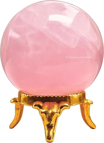 Vista 317 de Amazing Gemstone Black Tourmaline Crystal Ball with Stand - 2" Inches Crystal Sphere Meditation Balls for Witchcraft and Decorative Balls