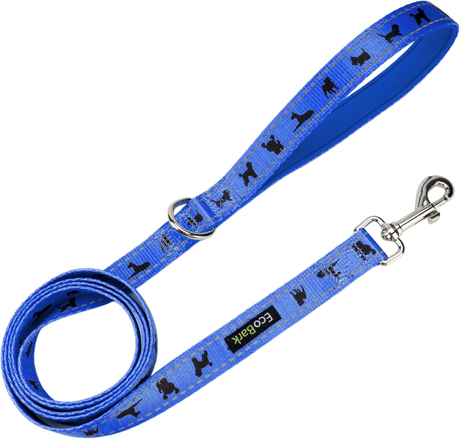 EcoBark Teacup Dog Leash, Soft & Reflective Toy Breed Leashes, Royal Blue image 4