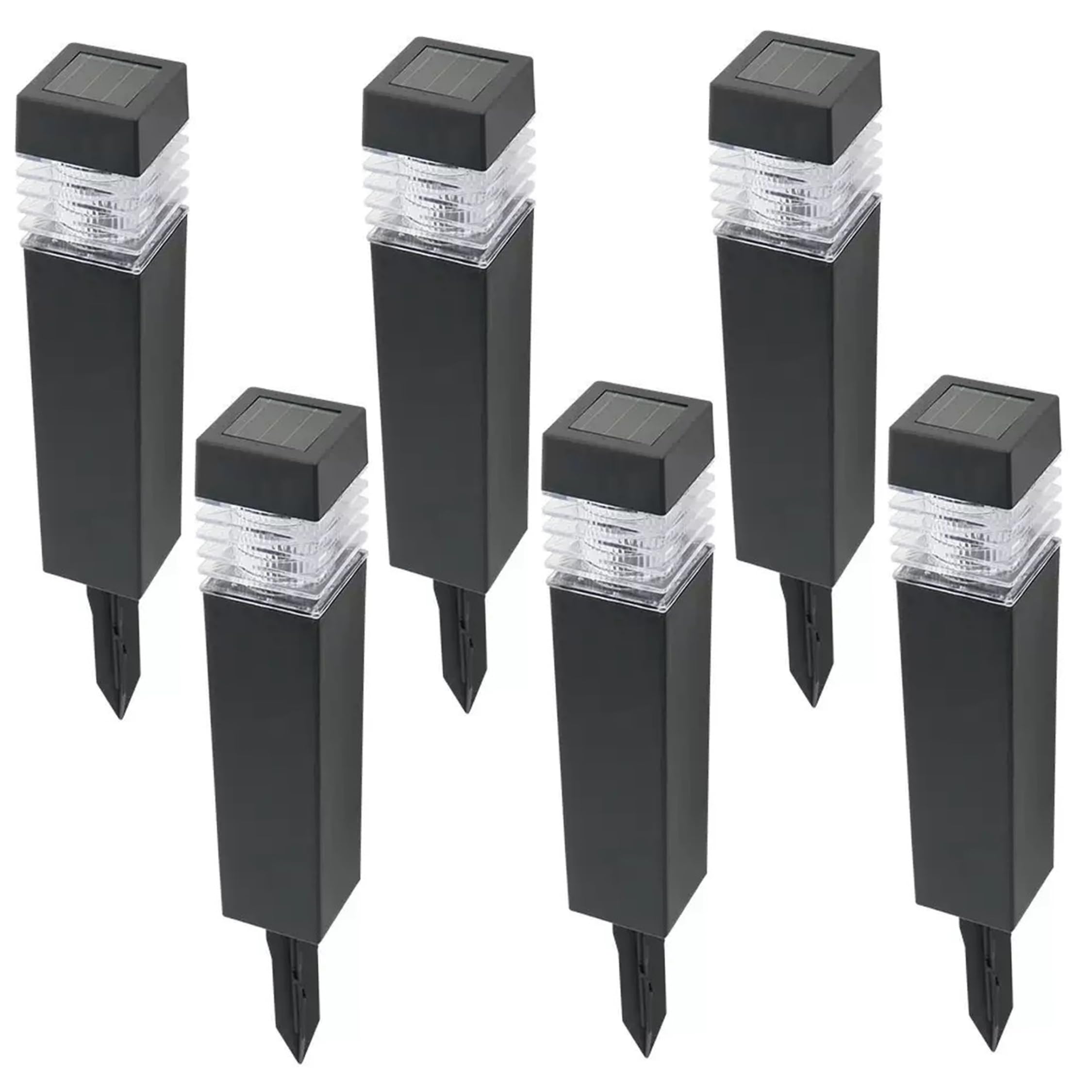 Solar Pathway Lights Waterproof, Solar Landscape Lights Outdoor, Ip65 Waterproof LED Garden Light for Lawn Yard, Black Pathway Outdoor