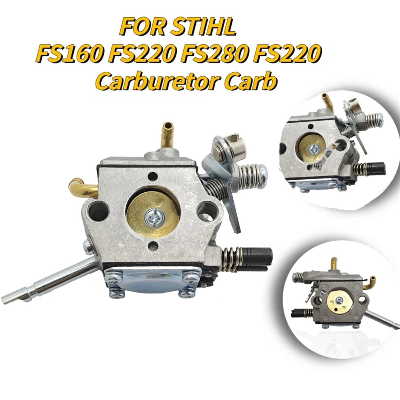 Carburador de repuesto for desbrozadora FS160, FS220, FS280 y FS220, compatible con WT-223.