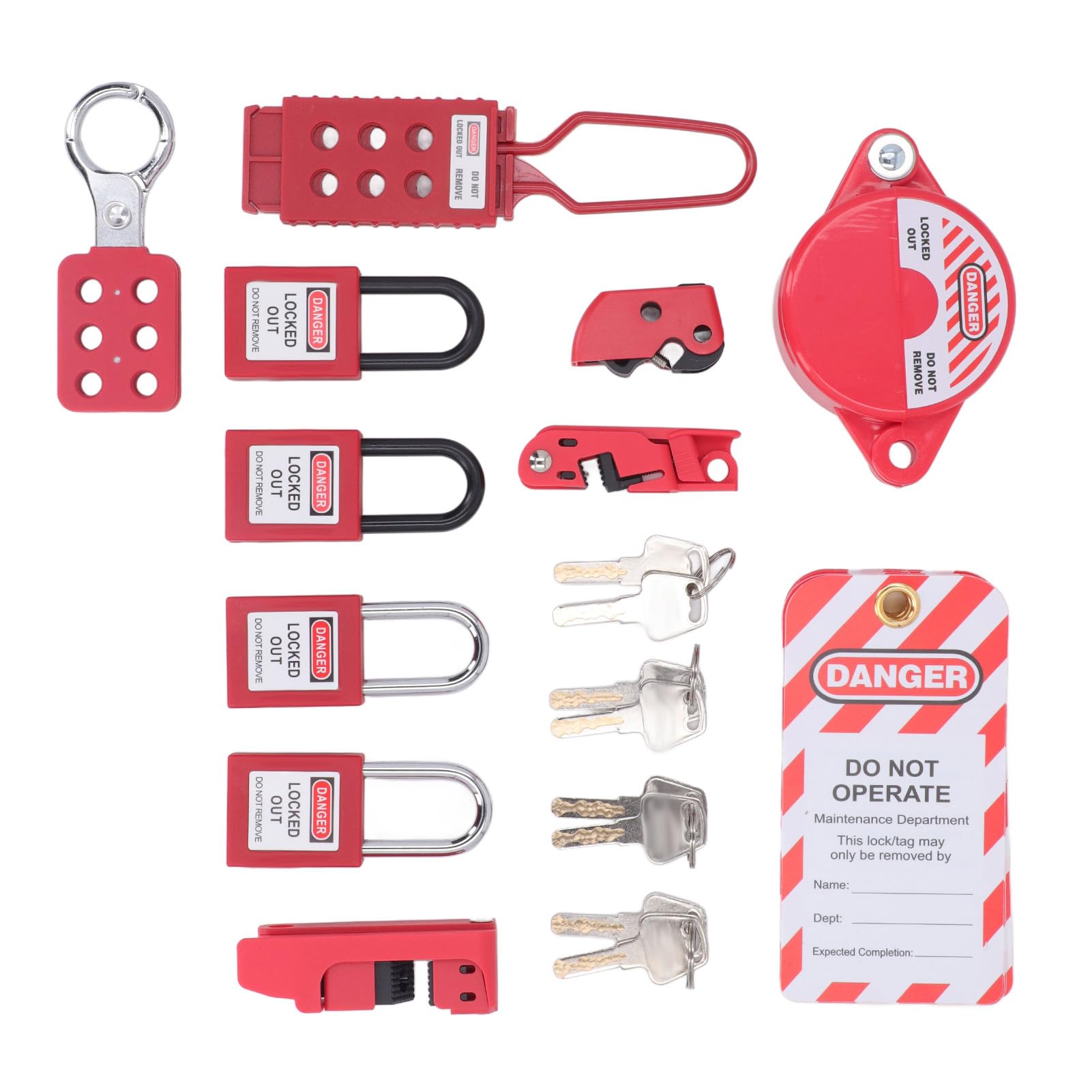 aqxreight Elektryczny Zestaw Blokady Tagout z 4 Kłódkami do zastosowań
