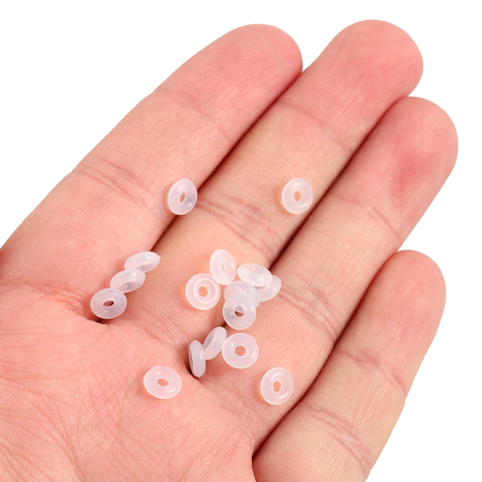Acheter Bouchons En Caoutchouc De Silicone, 100 Pièces, Perles D'anneau, Bracelets à Breloques Compatibles Pour Une Utilisation Seule Ou Avec Clip, Perles D'espacement De Verrouillage