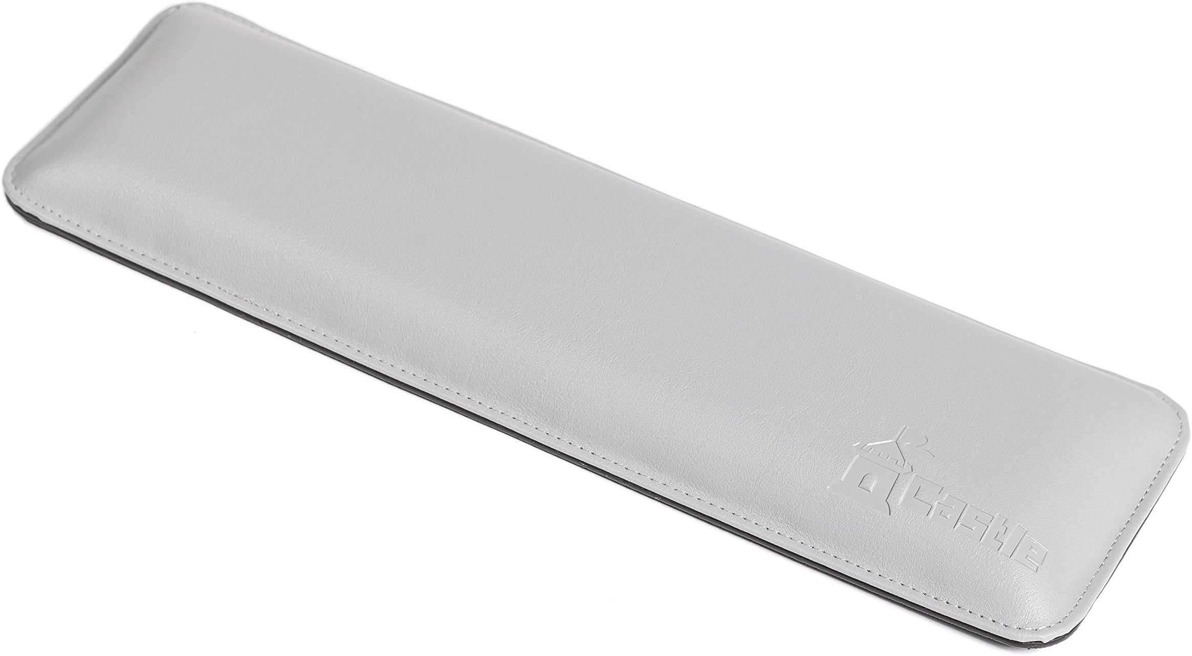 Bailey Tenkeyless by Castle - Wrist Rest for Keyboards with Around 87 Keys - Leather Ergonomic Computer Extra Firm Wrist Support for Typists, Gaming, and Heavy Office Use (Stone, Tenkeyless)