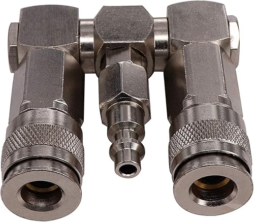Miniatura 6 de Accesorios de divisor de manguera de aire de 2 vías,Conector de manguera de aire de resistencia a alta presión, Diseño giratorio de 360