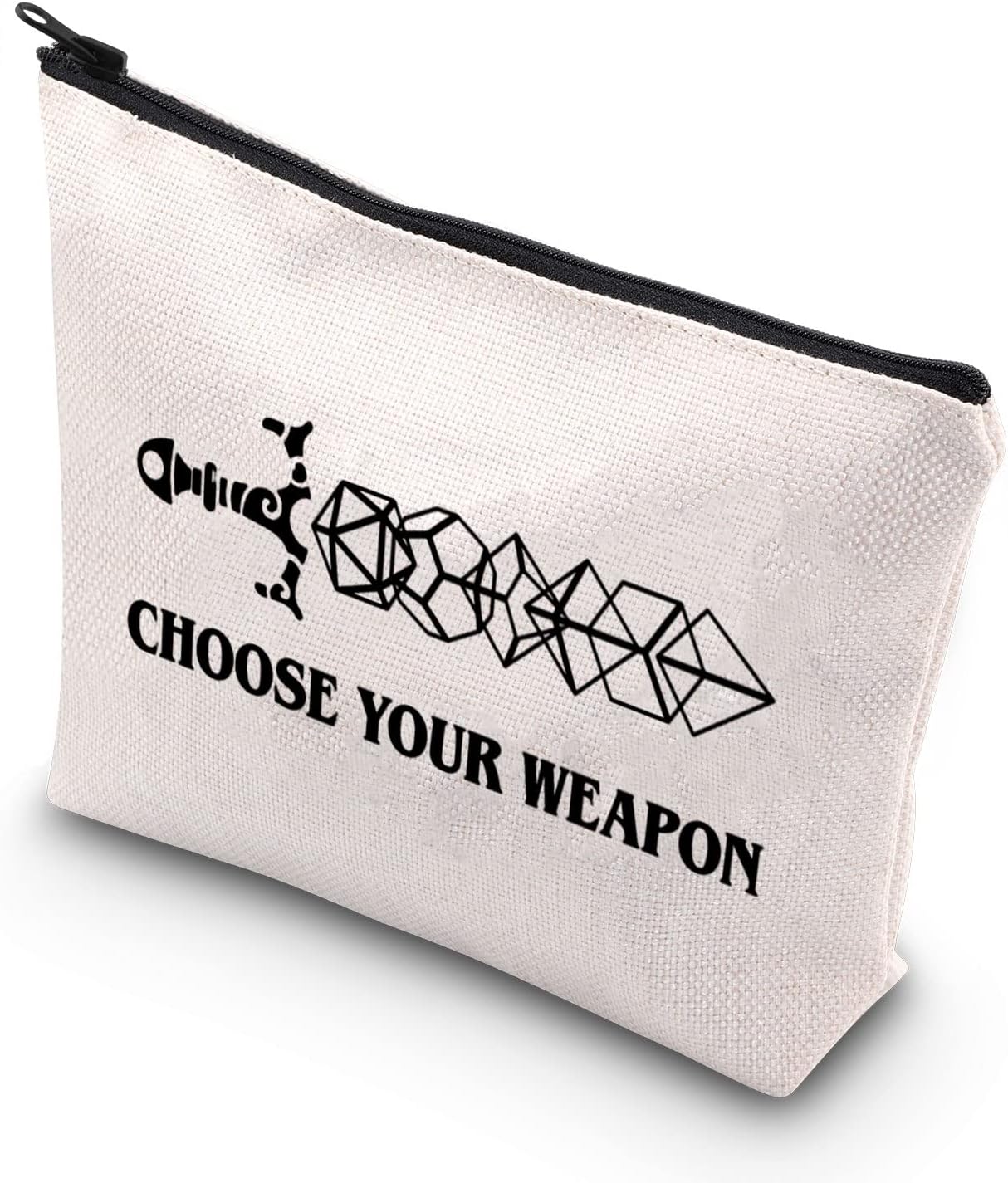 BDPWSS Choose Your Weapon Gamer Makeup Bag Dragons D20 RPG Gaming Gift Dragons Tabletop Role Playing Gamer Gift (Choose your dice)